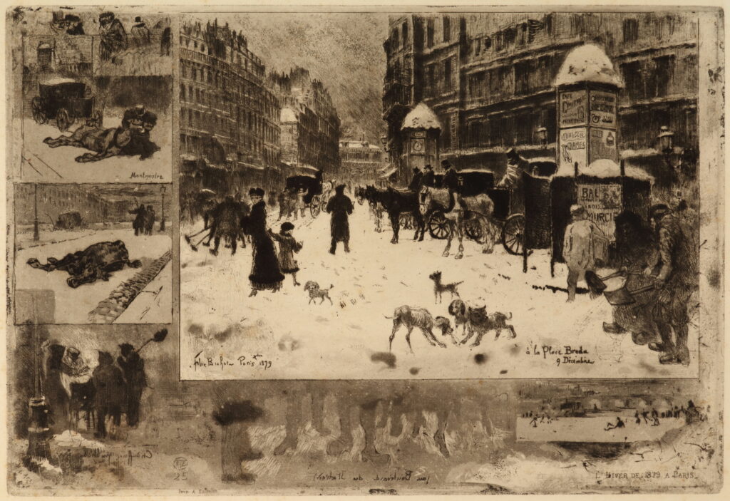 Félix Buhot French, 1847–1898 Winter in Paris, 1879