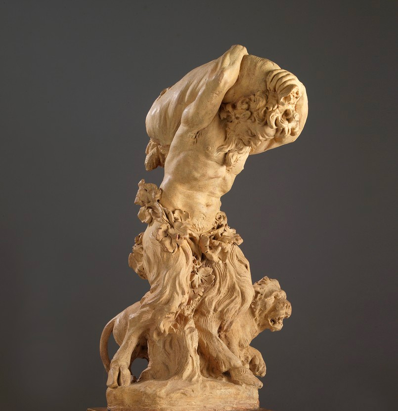 Satyr carrying a sack over his shoulder.